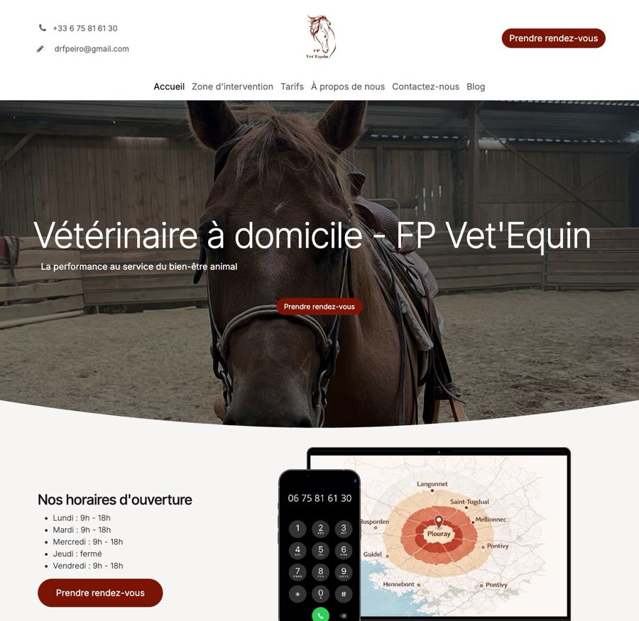 Capture du site FP Vet’Equin